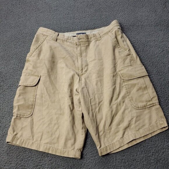 Dockers Shorts Cargo Brown Cotton Mens Size 34 x10 - Picture 1 of 12
